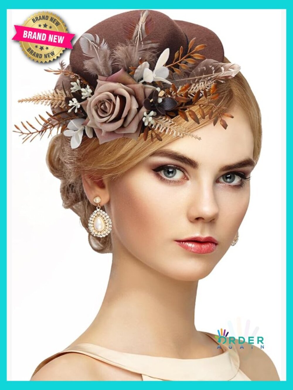Mini Derby Fascinator Hat Handmade Victorian High Tea Party Retro Top Hat